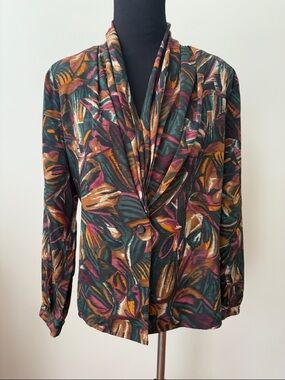 Vintage Eva Laurel New York Blazer Blouse Women’s size 8